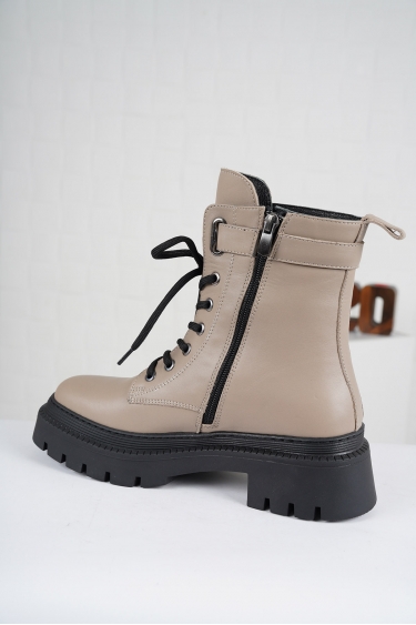 Hakiki Deri Vizon Kadın Postal Bot 222136201