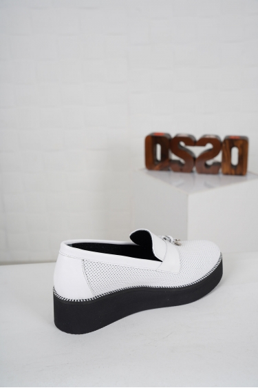 Hakiki Deri Beyaz Kadın Casual Ayakkabı 231136111