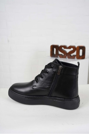 Hakiki Deri Siyah Kadın Casual Bot 242136200