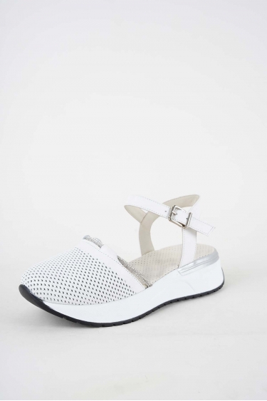 Hakiki Deri Beyaz Kadın Casual Sandalet 251136505