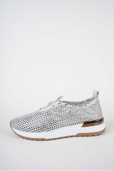 Hakiki Deri Lame Baskılı Kadın Casual Ayakkabı 261136100