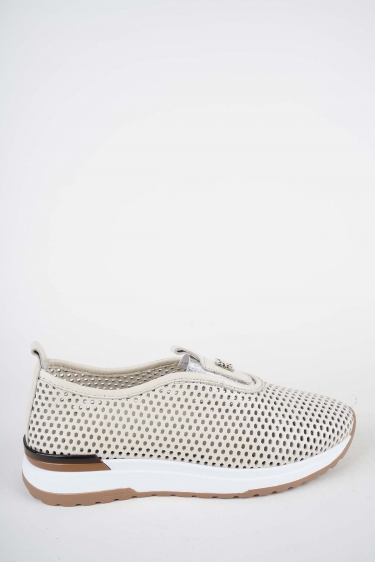 Hakiki Deri Krem Kadın Casual Ayakkabı 261136100