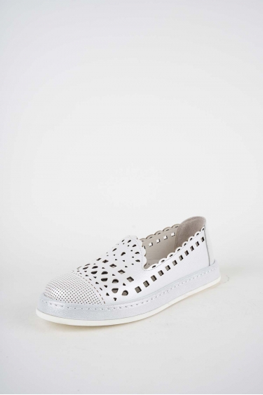 Hakiki Deri Beyaz Sedef Kadın Casual Ayakkabı 261136102