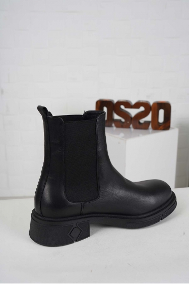 Hakiki Deri Siyah Kadın Casual Bot 242141202