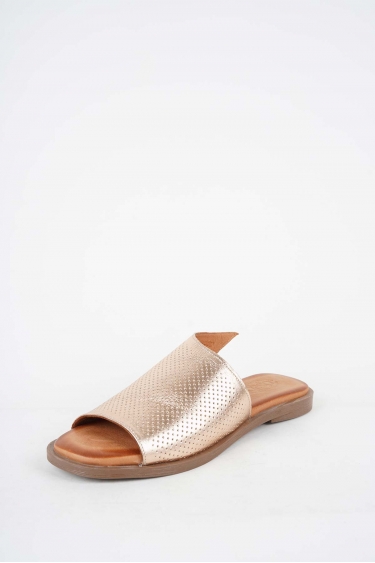 Hakiki Deri Rose Gold Kadın Düz Terlik 251141604