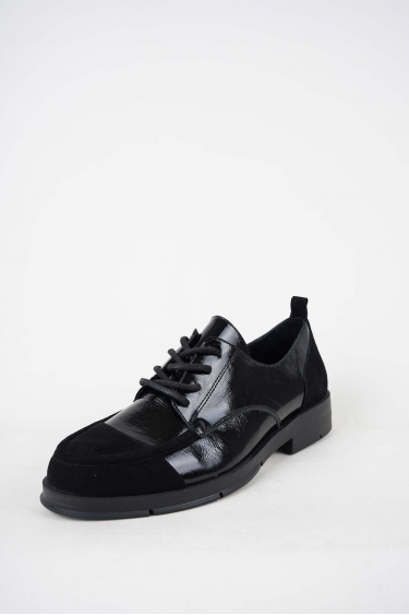 Hakiki Deri Siyah Rugan-Siyah M.Süet Kadın Casual Ayakkabı 252141101