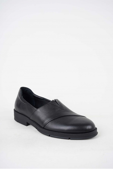 Hakiki Deri Siyah Kadın Casual Ayakkabı 252141103