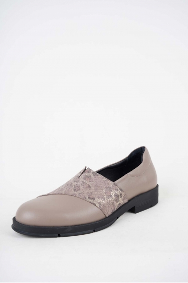 Hakiki Deri Vizon-Canvas Kadın Casual Ayakkabı 252141103