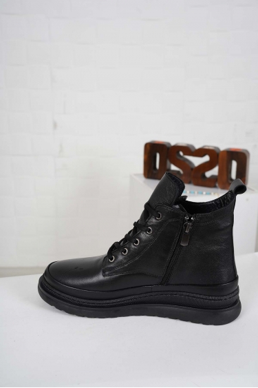 Hakiki Deri Siyah Kadın Comfort Bot 232145204