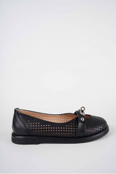 Hakiki Deri Siyah Kadın Casual Ayakkabı 261162100