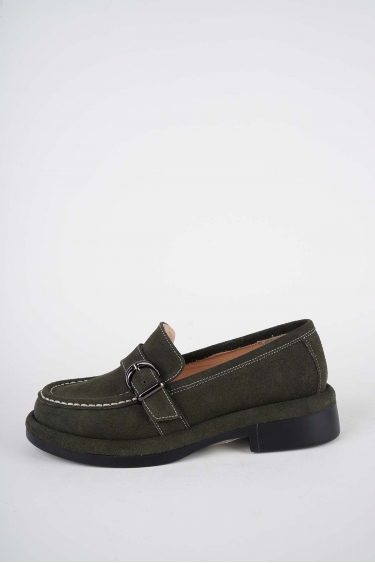 Hakiki Deri Haki Süet Kadın Casual Ayakkabı 261162102