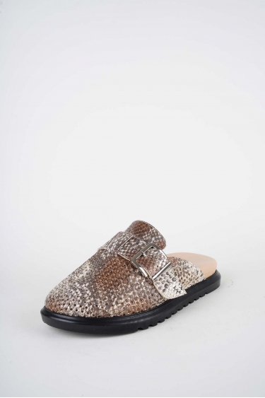 Hakiki Deri Yılan Baskı Kadın Zımbalı Sabo 261162704