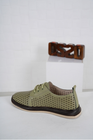 Hakiki Deri Avokado Kadın Casual Ayakkabı 231172103