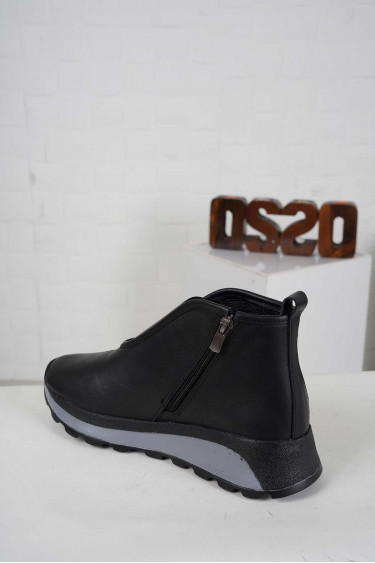 Hakiki Deri Siyah Kadın Casual Bot 242176203