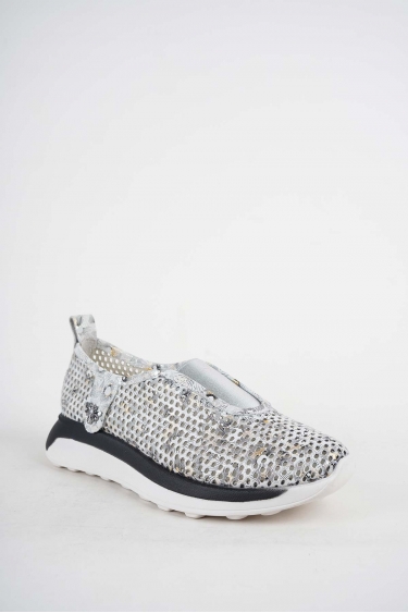 Hakiki Deri Beyaz Çiçek Baskı Kadın Casual Ayakkabı 251176100