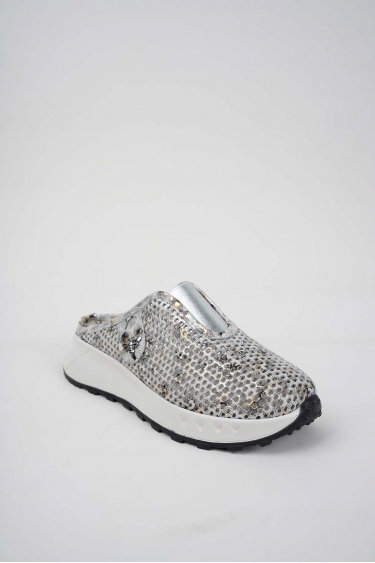 Hakiki Deri Beyaz Çiçekli Kadın Casual Sabo 251176701