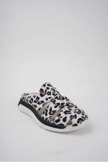 Hakiki Deri Beyaz Leopar Kadın Casual Sabo 251176702