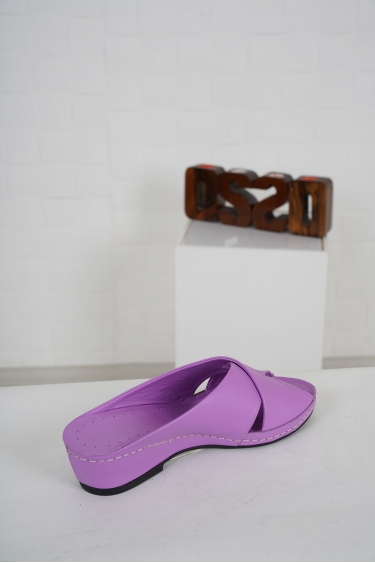 Hakiki Deri Siyah Fasulye Rugan Kadın Komfort Terlik 221177601