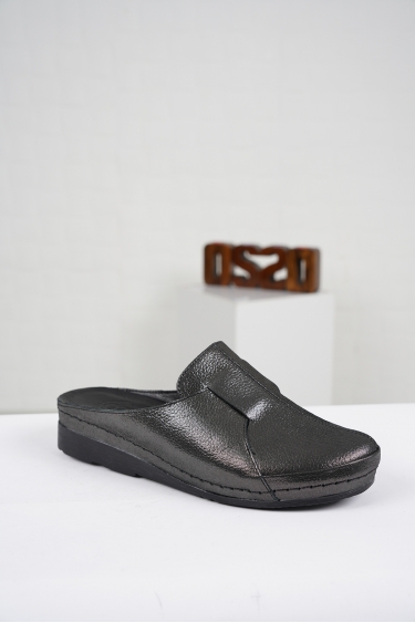 Hakiki Deri Siyah Saten Kadın Comfort Sabo 221177602