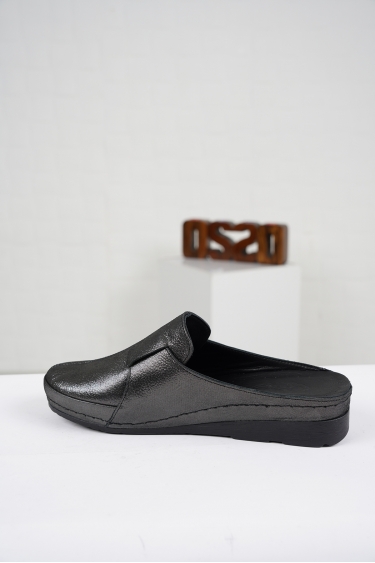 Hakiki Deri Siyah Saten Kadın Comfort Sabo 221177602