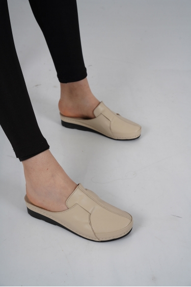 Hakiki Deri Bej Kadın Comfort Sabo 221177602