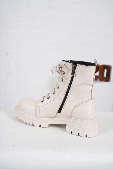 Hakiki Deri Bej Kadın Postal Bot 222177201