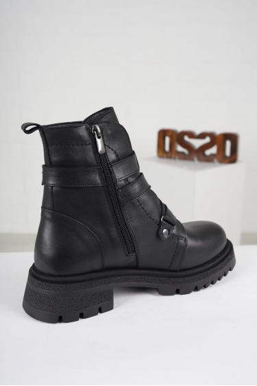 Hakiki Deri Siyah Kadın Spor Bot 222177202