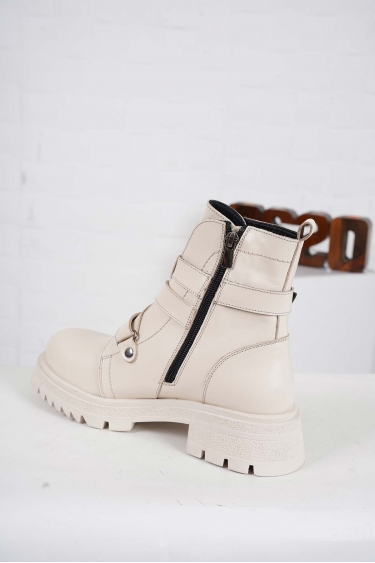 Hakiki Deri Bej Kadın Spor Bot 222177202