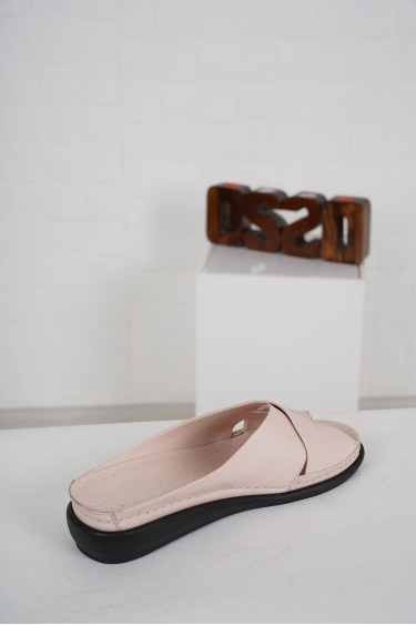 Hakiki Deri Pudra Kadın Komfort Terlik 231177601