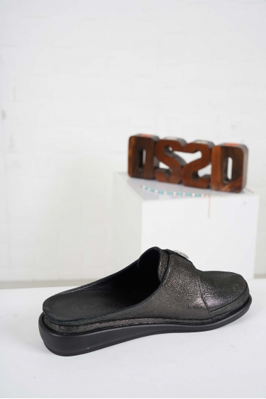 Hakiki Deri Siyah Saten Kadın Comfort Sabo 232177701