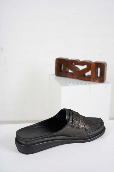 Hakiki Deri Siyah Saten Kadın Comfort Sabo 232177705