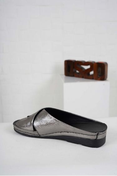 Hakiki Deri Çelik Kadın Komfort Terlik 241177601