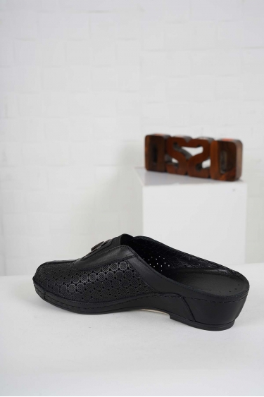 Hakiki Deri Siyah Kadın Komfort Sabo 241177703