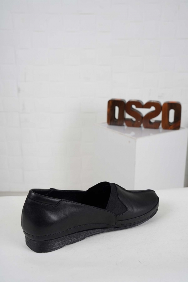 Hakiki Deri Siyah Kadın Comfort Ayakkabı 242177100