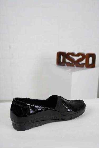 Hakiki Deri Siyah Fasulye Rugan Kadın Comfort Ayakkabı 242177100