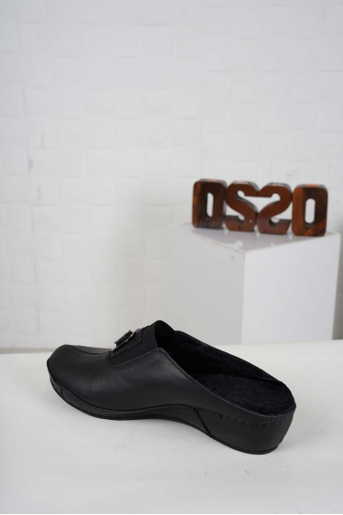 Hakiki Deri Kürklü Siyah Kadın Comfort Sabo 242177705