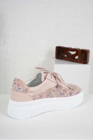 Hakiki Deri Pudra Çiçekli-Pudra Kadın Casual Ayakkabı 241186111