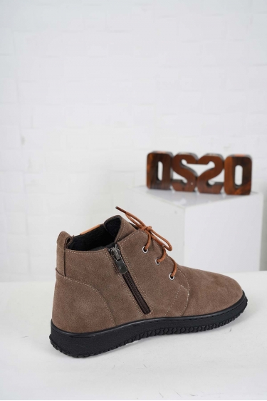 Hakiki Deri Vizon Süet-Coconat Kadın Casual Bot 242186206