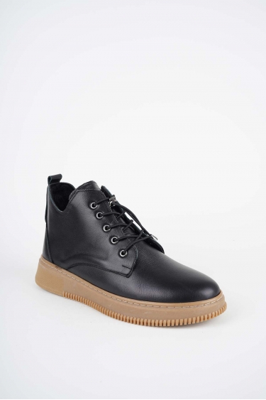 Hakiki Deri Siyah Kadın Casual Bot 252186205