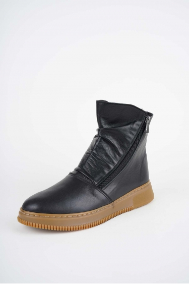 Hakiki Deri Siyah Kadın Casual Bot 252186206