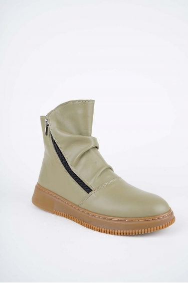 Hakiki Deri Avokado Kadın Casual Bot 252186206