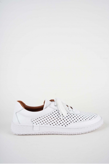 Hakiki Deri Beyaz Kadın Casual Ayakkabı 261186101