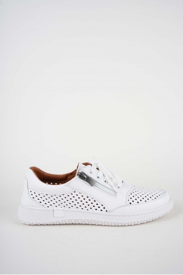 Hakiki Deri Beyaz Kadın Casual Ayakkabı 261186103