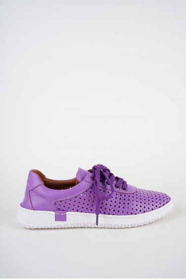 Hakiki Deri Mor Kadın Casual Ayakkabı 261186105