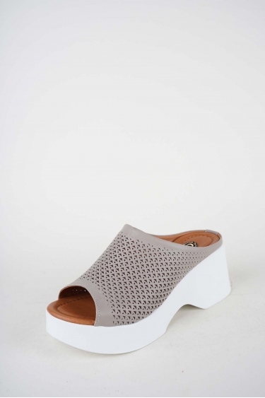 Hakiki Deri Vizon Kadın Dolgu Topuklu Terlik 261186601