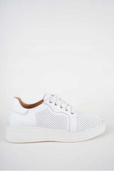 Hakiki Deri Beyaz Kadın Casual Ayakkabı 261189103