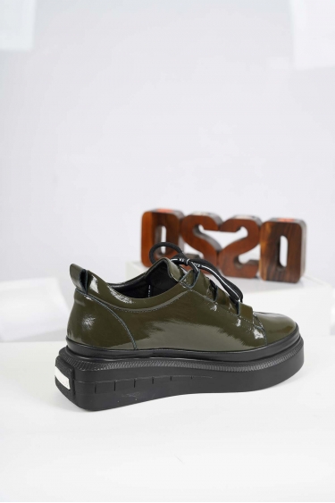 Hakiki Deri Haki Rugan Kadın Casual Ayakkabı 232199103