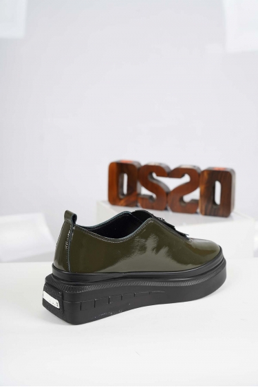 Hakiki Deri Haki Rugan Kadın Casual Ayakkabı 232199104