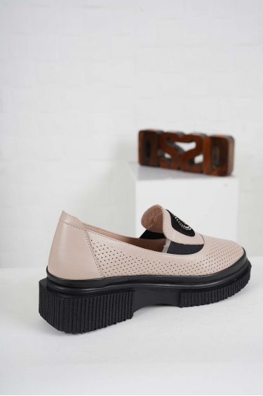 Hakiki Deri Pudra Kadın Casual Ayakkabı 241199103