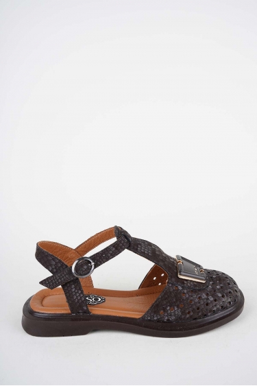 Hakiki Deri Yok Kadın Dolgu Topuklu Sandalet 261200501